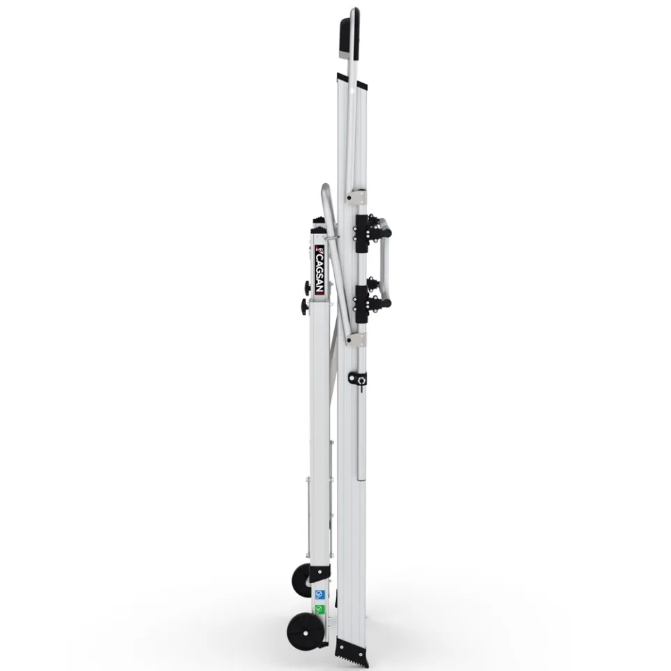 SerDeck SPP-K — Folding Guardrailed Warehouse Platform Ladder technical view 3
