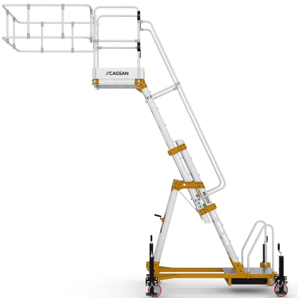 SerDeck SPP-TK — Plateforme d’Accès Citerne & Silo Réglable par Treuil vue technique 4