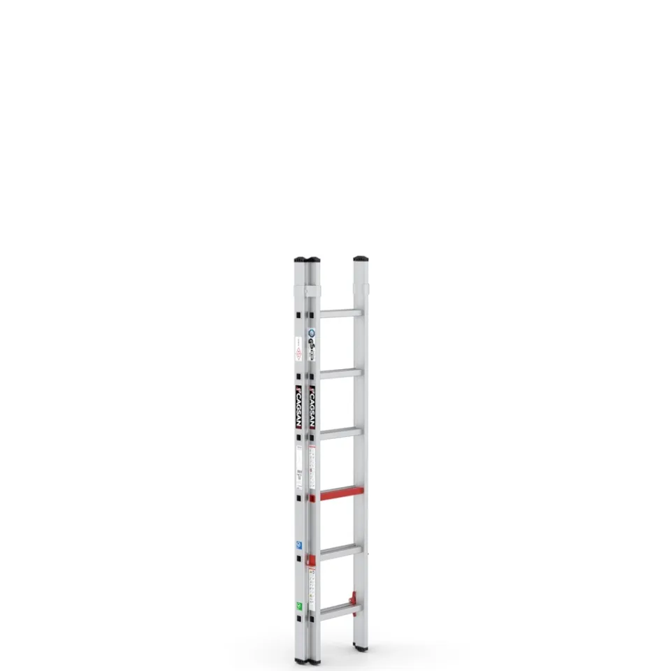SerStep SP2 — Двураменна удължаваща се алуминиева стълба технически изглед 3
