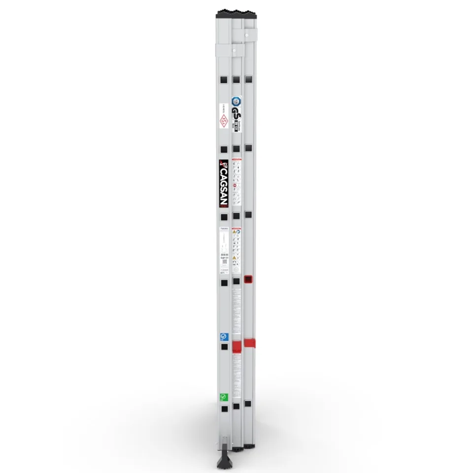 SerStep SP2T — Üç Parçalı Sürgülü Merdiven teknik görünüm 2