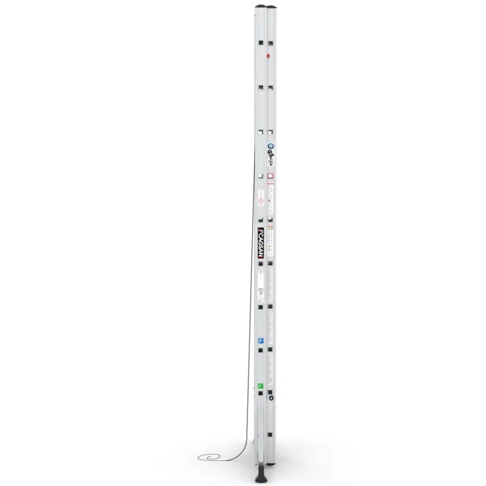 SerStep SP4 — İpli & Makaralı Sürgülü Merdiven teknik görünüm 2