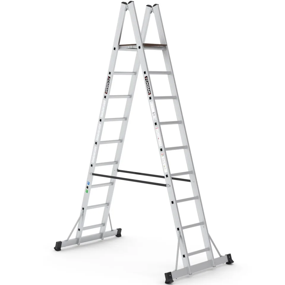 SerStep SP5 — A Tipi Platformlu Merdiven - Alüminyum ve Fiberglas Merdivenler (SP5-3)