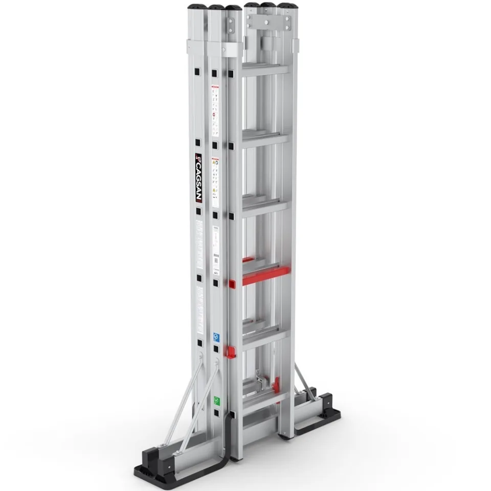 SerStep SP6 — Échelle Double Coulissante en Position A vue technique 2
