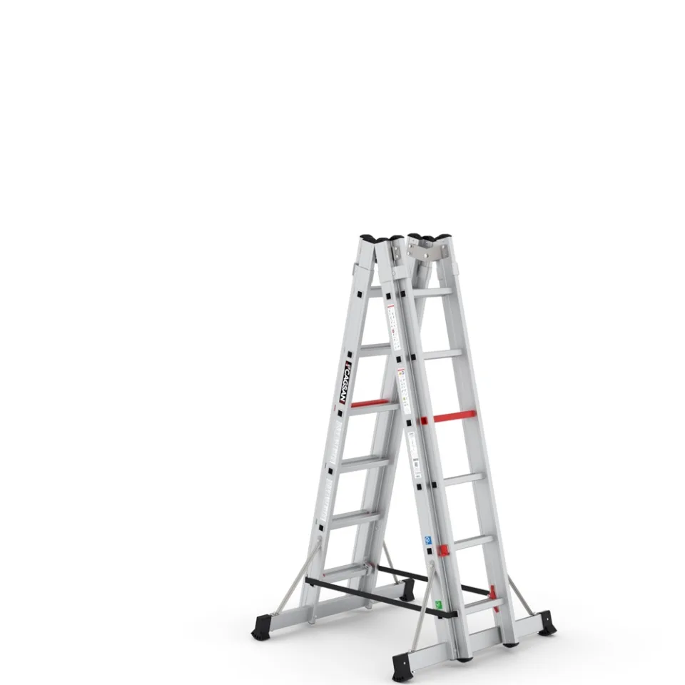 SerStep SP6 — Échelle Double Coulissante en Position A vue technique 4