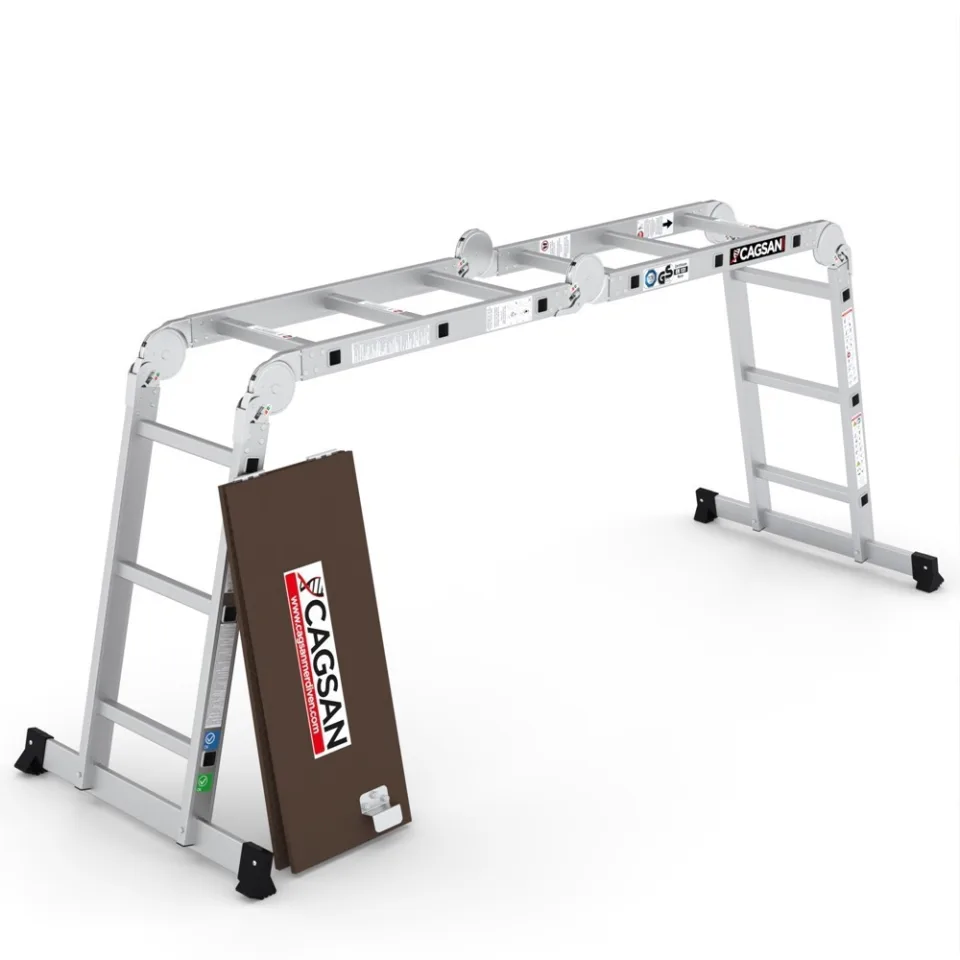 SerStep SP7P — Çok Amaçlı Platformlu Akrobat Merdiven teknik görünüm 2
